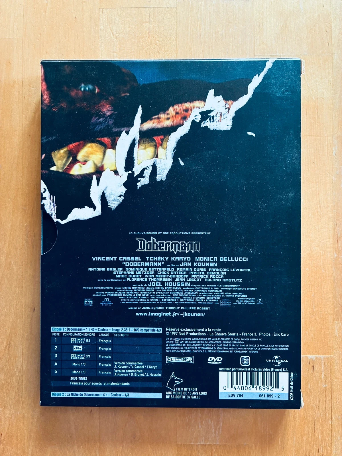 Box set 2 DVD Dobermann by Jan Kounen collector's edition. – photo 2